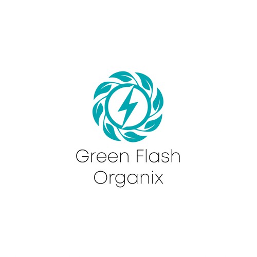 Green Flash Organix Logo Concept