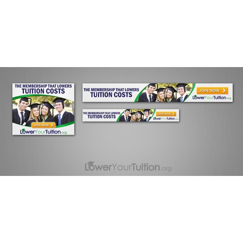 create ad for upcoming FB launch of LowerYourTuition.org  please create ad in 3 sizes see details.