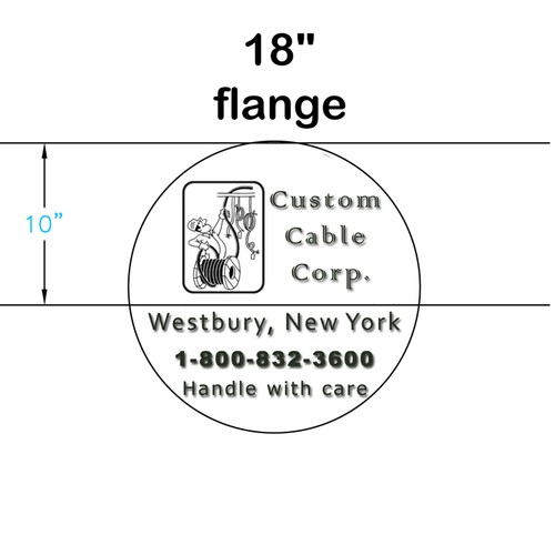 Create a new label for Custom Cable Corp.  **Simple**  **NEED FAST**