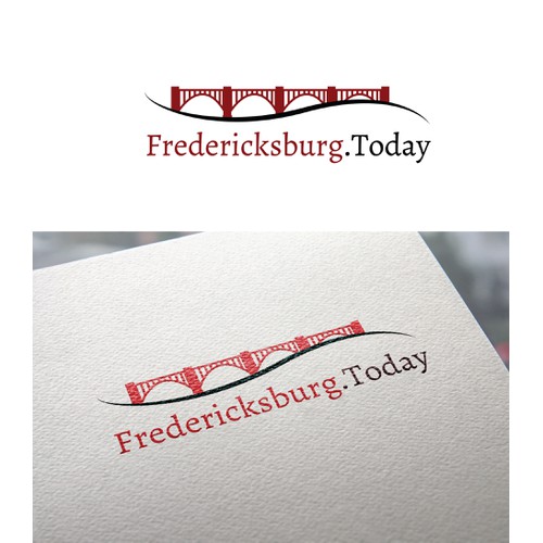 Create a new, exciting, something-different logo for Fredericksburg.Today online news!