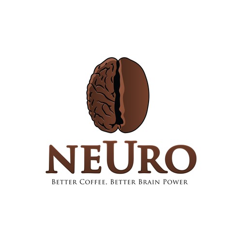 Logo concept for brain enhancing coffee