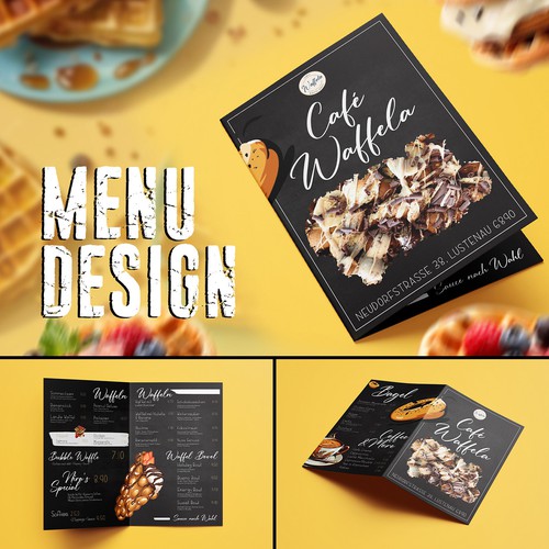 Menu Design for Café Waffela