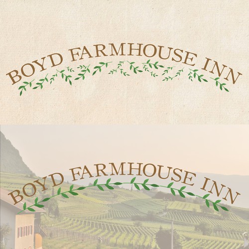 Classic rustic logo for a inn