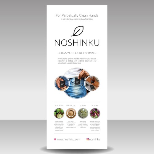 Clean Design for a Roll Up Banner