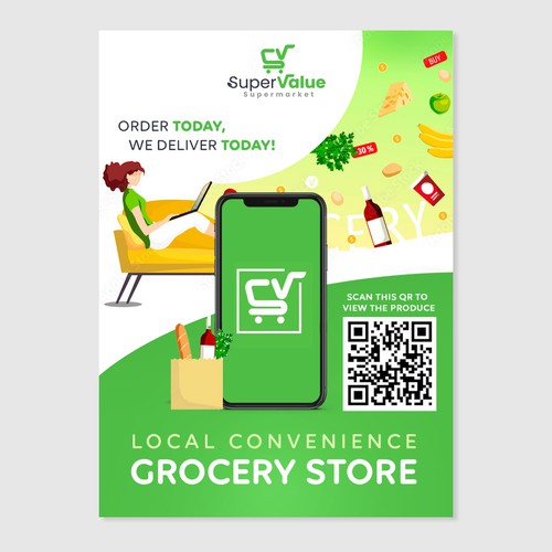 Supermarket flyer design