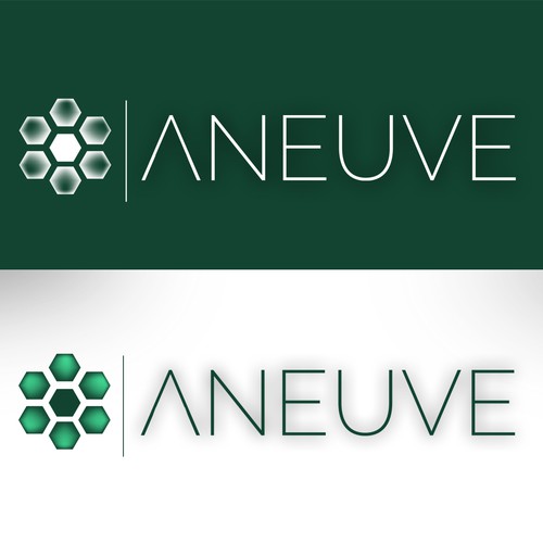 Flat Text based logo for "aneuve" - means "a new" or just "new"
