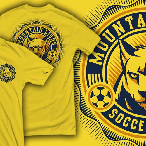 STAMP VECTOR ANIMAL SOCCER T SHIRT