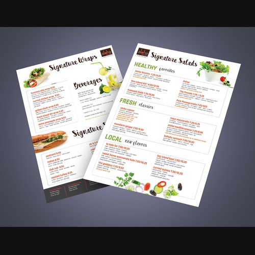 Menu Design