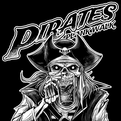 Pirates theme T-shirt for Bar Crawl