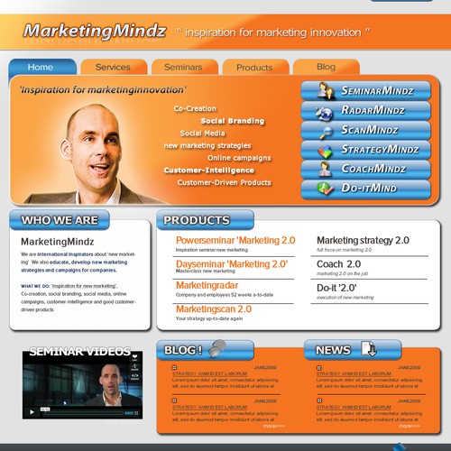 'MarketingMindz' webdesign