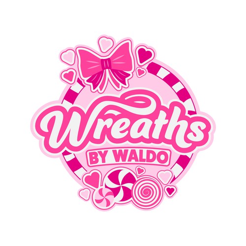 Logo concept for handmade wreath company