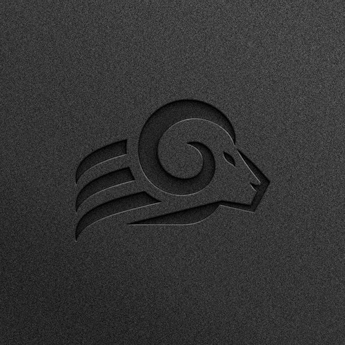 Minimalist Ram Head Logo for Premium Merino Wool Apparel Brand