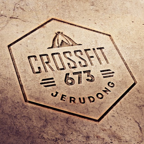Stamp logo for a physical fitness center