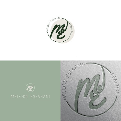 M.E looped monogram