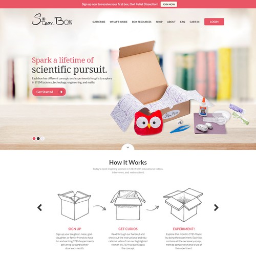 Strem Box Website Design