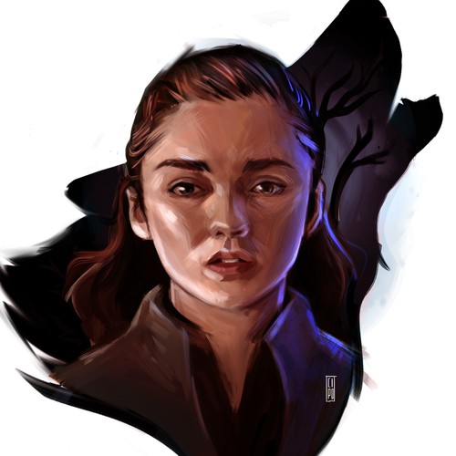 Arya Stark Illustration Poster