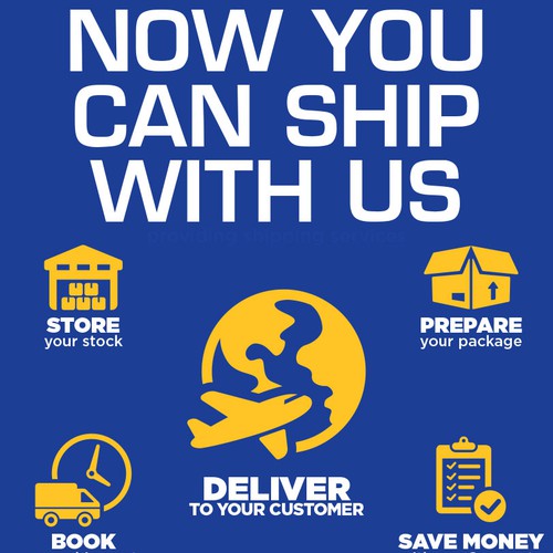 Poster for a storage company