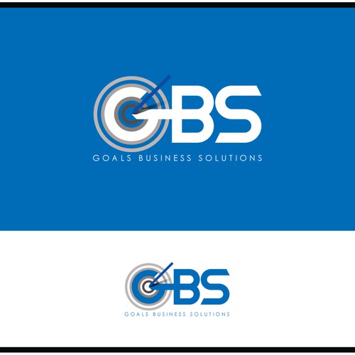 logo and business card for GBS or Goals Business Solutions depending on the length of the company name