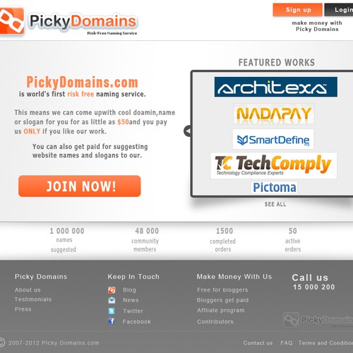 Design concept for picky domains 