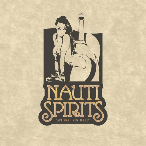 Prohibition era themed logo concept for East Coast distillery 