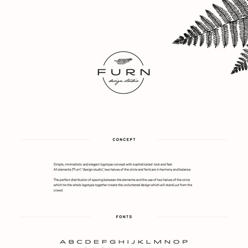 Logotyle concept for design studio