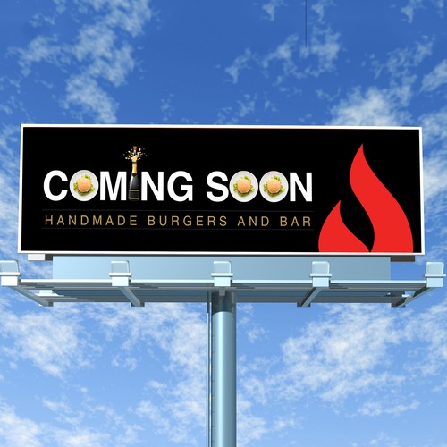 Flame Burger Billboard