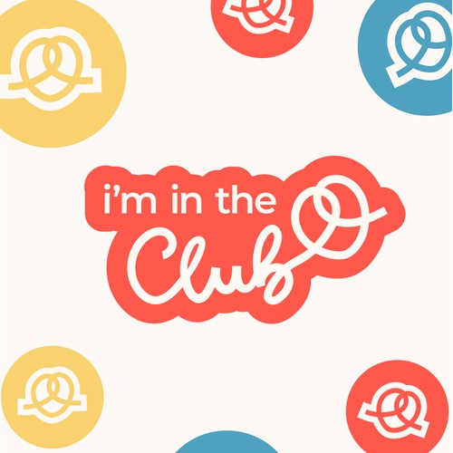 Branded slogan design for Pretzel Club