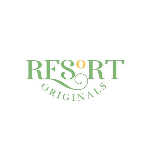 Custom Resort-Themed Apparel Logo Design