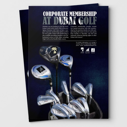 Design a Corporate Golf Advert for Dubai Golf