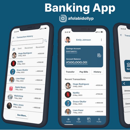 Banking App UI Design