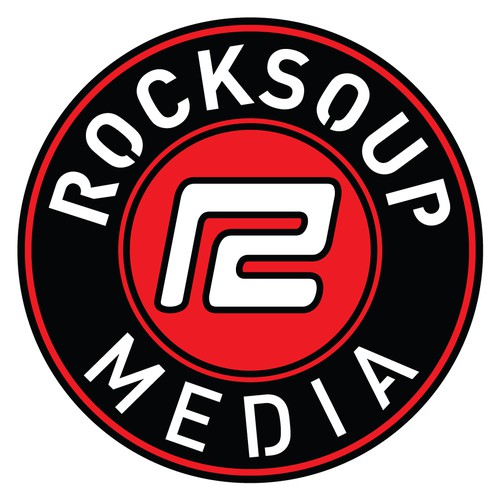 Bold Red Urban motif for RockSoup Media logo