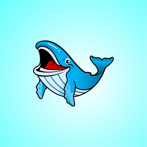 For Sale a Smiley Whale Logo, Mascot or Character