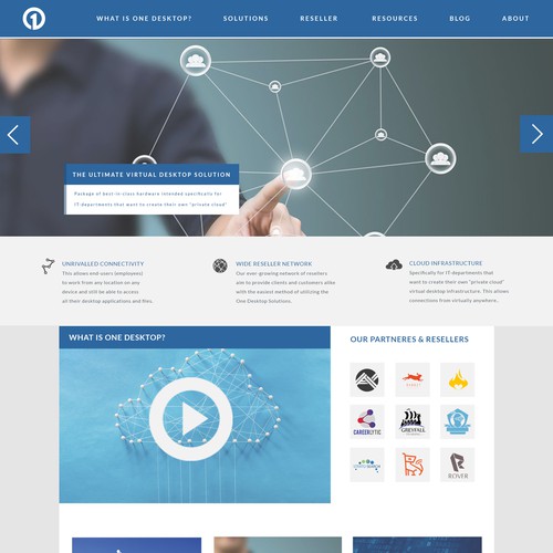 Create a product website for One Desktop - Virtual Desktop solution