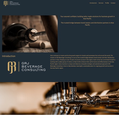 Website - Beverage Industry Consulting Company