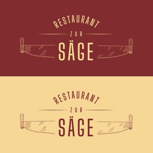 Logo Concept for Restaurant "Zur Säge"
