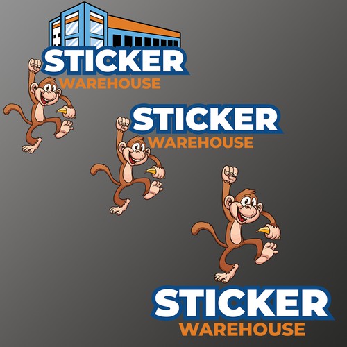 Fun logo for a sticker company