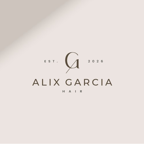 Premium feeling Initial Logo A+G for Hairstylist