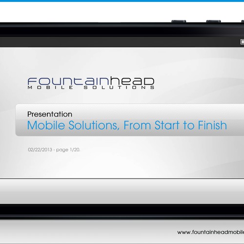 PowerPoint Template for Fountainhead Mobile Solutions