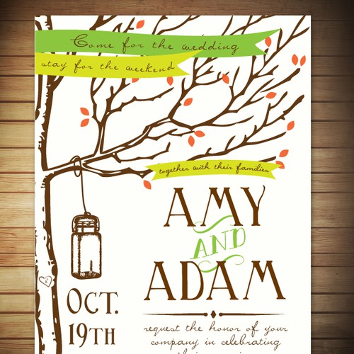 Rustic Wedding Invitation