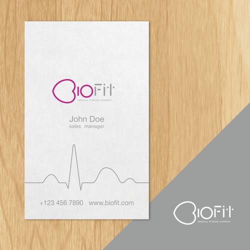 Logo and card design for Biofit company