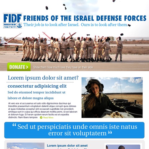 FIDF Webpage Design
