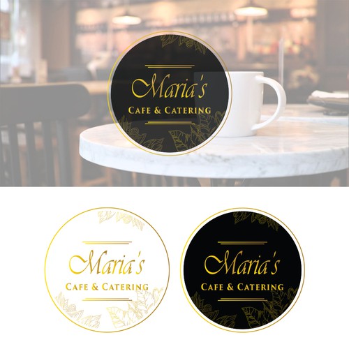 Simple and clean design for Maria's cafe