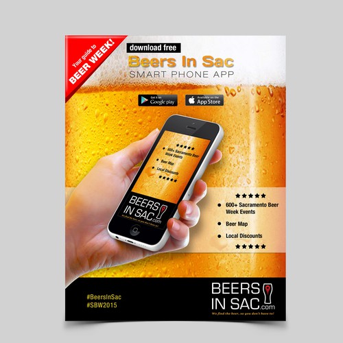 Flyer for beer related smartphone app!