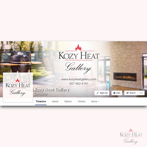 FB cover photo for Kozy Heat Gallery