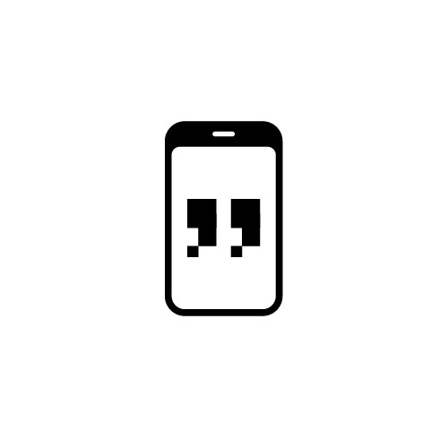 Simple Minimalist Design for "phone thoughts"