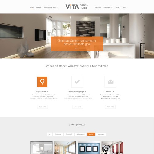 Create a winning website design for Vita Design Group