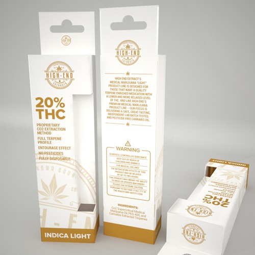Product Packaging for High End Medical Marijuana