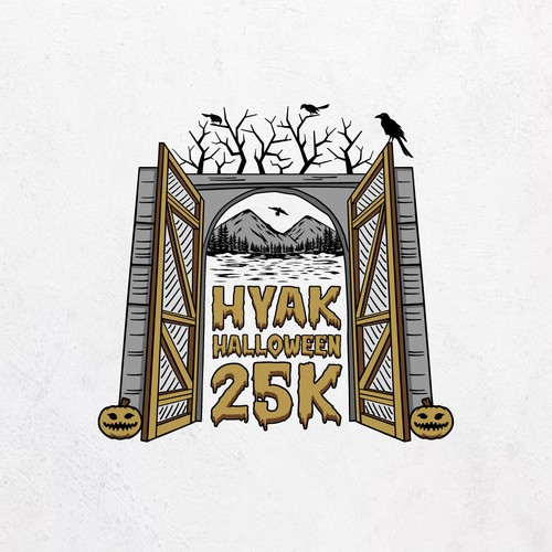 T-shirt design for Hyak Halloween 25K
