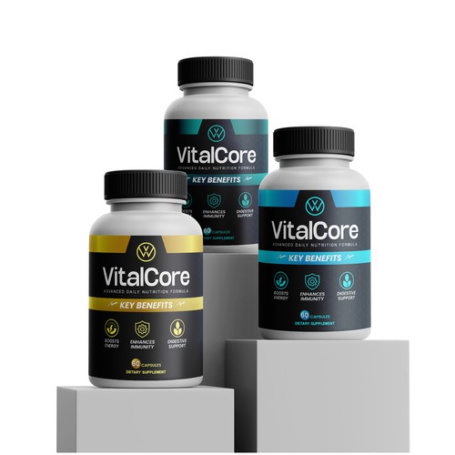 Modern Dietary Supplement Label Design