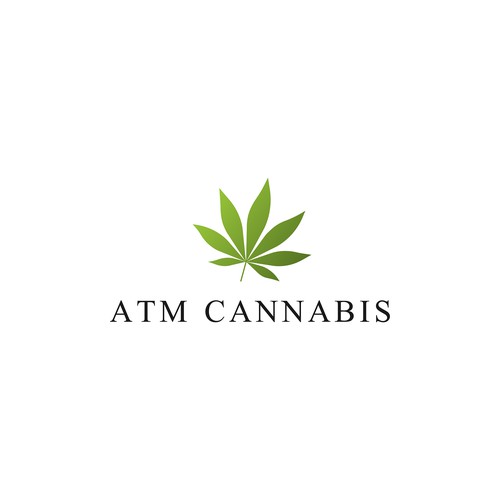 Minimal Logo design for 'ATM CANNABIS'